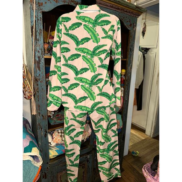 NWOT $168 SANT & ABEL TROPICAL PUNCH COTTON PAJAMAS PJS XS PREPPY - Picture 2 of 9